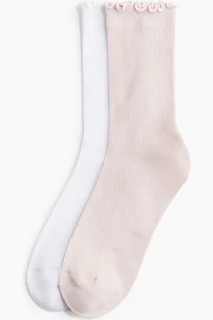 H&M 2-pack Calcetines deportivos con borde overlock