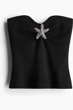 H&M Metal-detail tube top