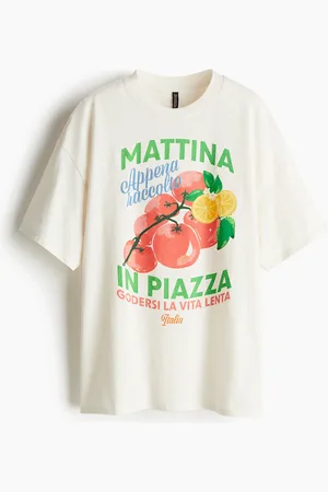 H&M Playera oversized con diseño