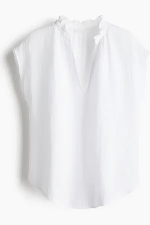 H&M Blusa en muselina de algodón