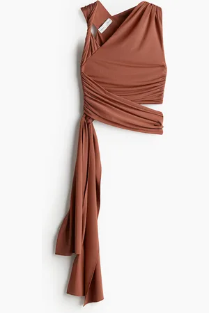 H&M Top asimétrico cruzado