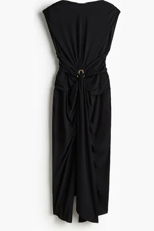 H&M Vestido drapeado con abertura