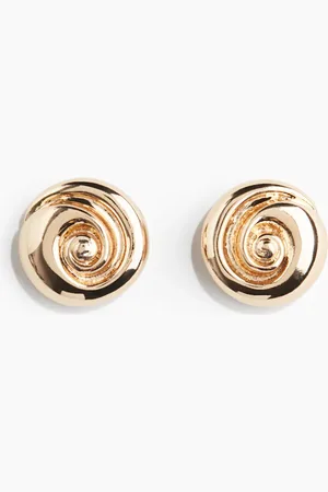 H&M Aretes con diseño de espiral
