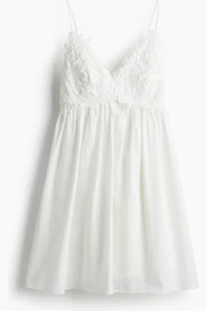 H&M Vestido con diseño bordado