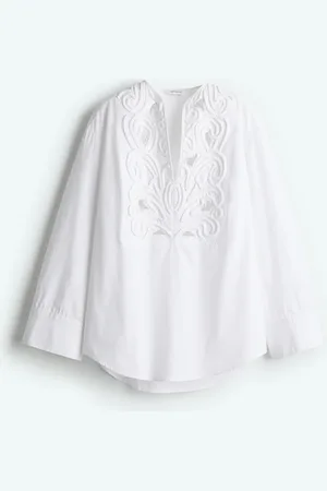 H&M Blusa en bordado inglés