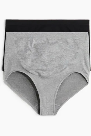 H&M MAMA 2-pack Panties Seamless Bump support