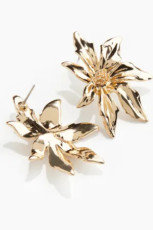 H&M Aretes con diseño de flor