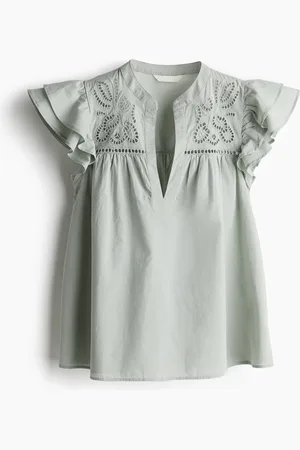 H&M Blusa en bordado inglés