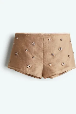H&M Shorts mini con pedrería