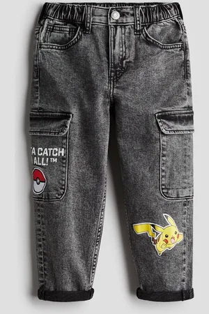 H&M Pantalón cargo con diseño