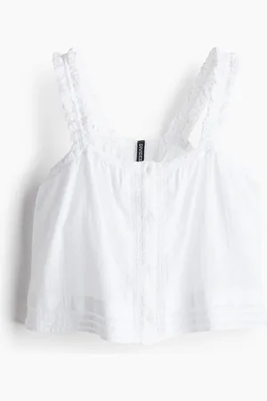 H&M Top de tirantes con encaje