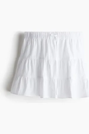 H&M Falda de algodón con vuelo
