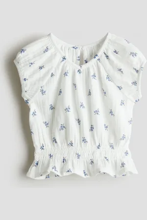 H&M Top en muselina de algodón