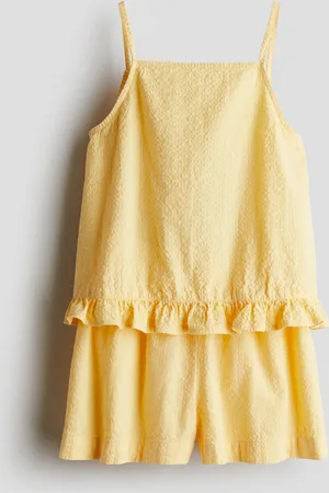 H&M Conjunto de 2 piezas con top y shorts en algodón