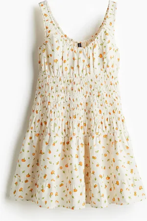 H&M Vestido con punto smock