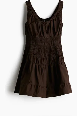 H&M Vestido con punto smock