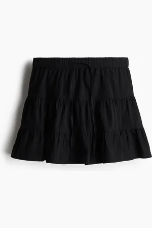H&M Falda de algodón con vuelo
