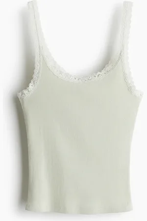 H&M Top sin mangas con encaje
