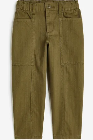 H&M Pantalón worker en sarga