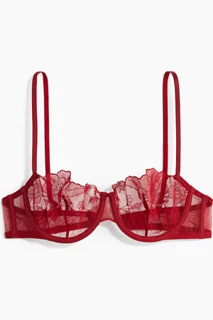 H&M Sostén balconette con bordado