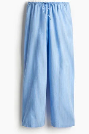 H&M Pantalón con cordón de ajuste en popelina