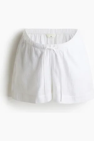 H&M MAMA Shorts de muselina con cordón de ajuste