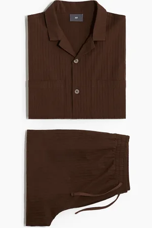 H&M Cotton pyjama shirt and shorts
