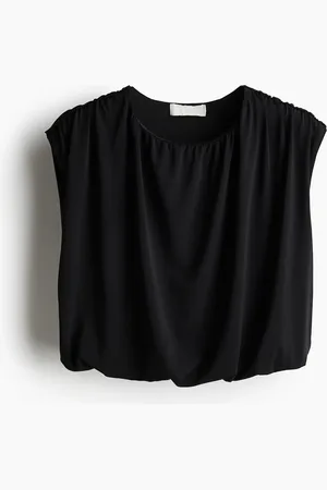 H&M Top drapeado corto