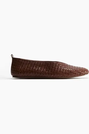H&M Bailarinas en piel trenzada