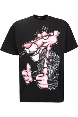 Dom Rebel Pink Panther Print T-shirt