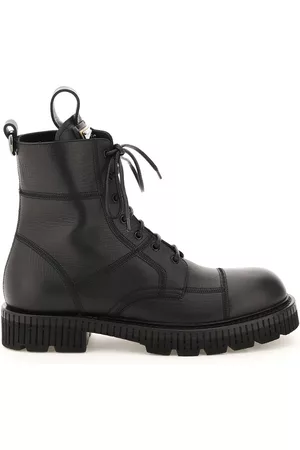 Dolce & Gabbana Leather Lace Up Boots
