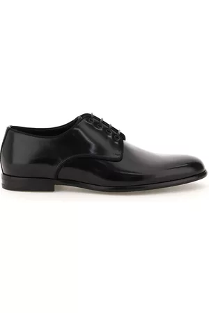 Dolce & Gabbana Raffaello Brushed Leather Derby Shoes