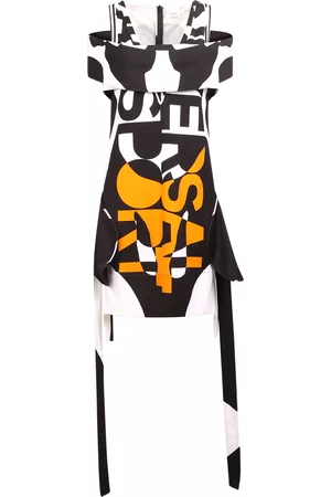 Burberry Graphic Print Asymmetric Dress