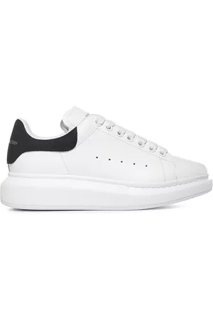 Alexander McQueen Oversized Sneakers In Leather With Contrasting Heel Tab