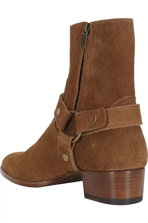 Saint Laurent Wyatt Harness Ankle Boots