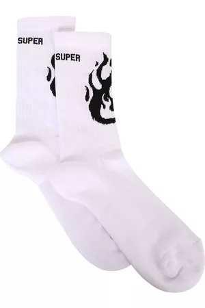 Vision Of Super Flame-print Socks
