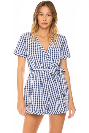 MC2 SAINT BARTH Short Jumpsuit Vichy Print
