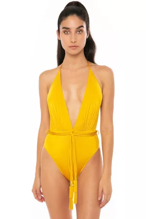 MC2 SAINT BARTH Shiny Mustard One Piece