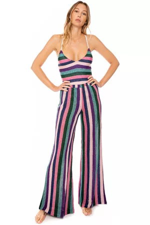 MC2 SAINT BARTH Multicolor Knitted Palazzo Pants
