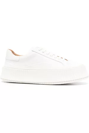 Jil Sander White Leather Sneakers
