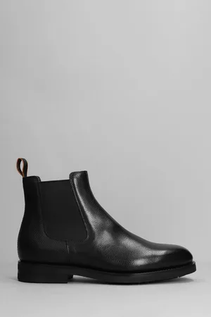 santoni Enver Ankle Boots In Leather