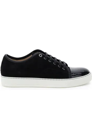 Lanvin Dbb1 Sneakers In Black Suede And Leather