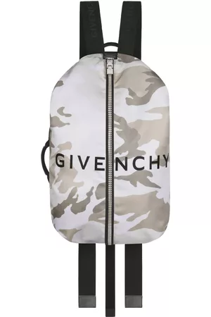 Givenchy Man Adjustable G-zip Nylon Backpack With Camouflage Print