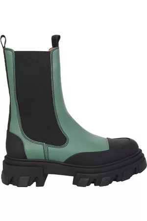 Ganni Leather Chelsea Boots