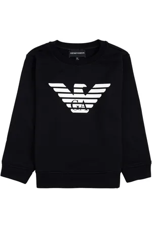 Emporio Armani Blue Modal Blend Sweatshirt With Logo