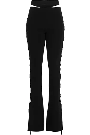 ANDREADAMO Cut Out Pants With Lacing
