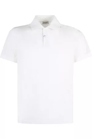 Saint Laurent Short-sleeved Cotton Polo Shirt