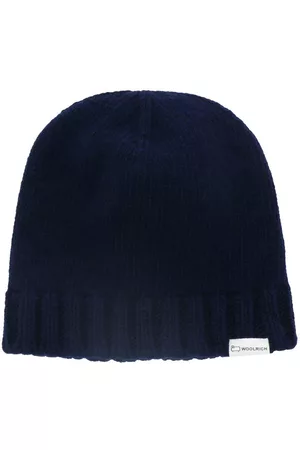 Woolrich Logo Patch Knitted Beanie