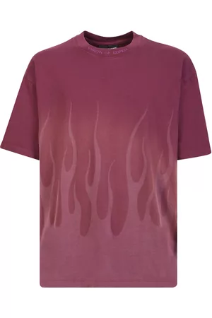 Vision Of Super Wine Lasered Flames T-shirt