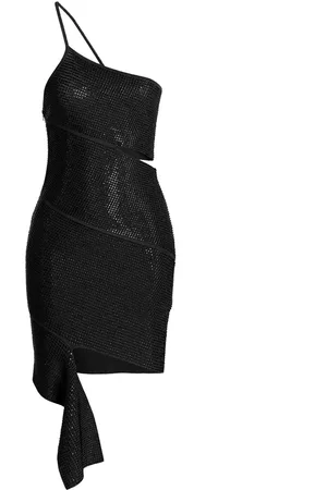 ANDREADAMO Sequin One Shoulder Dress